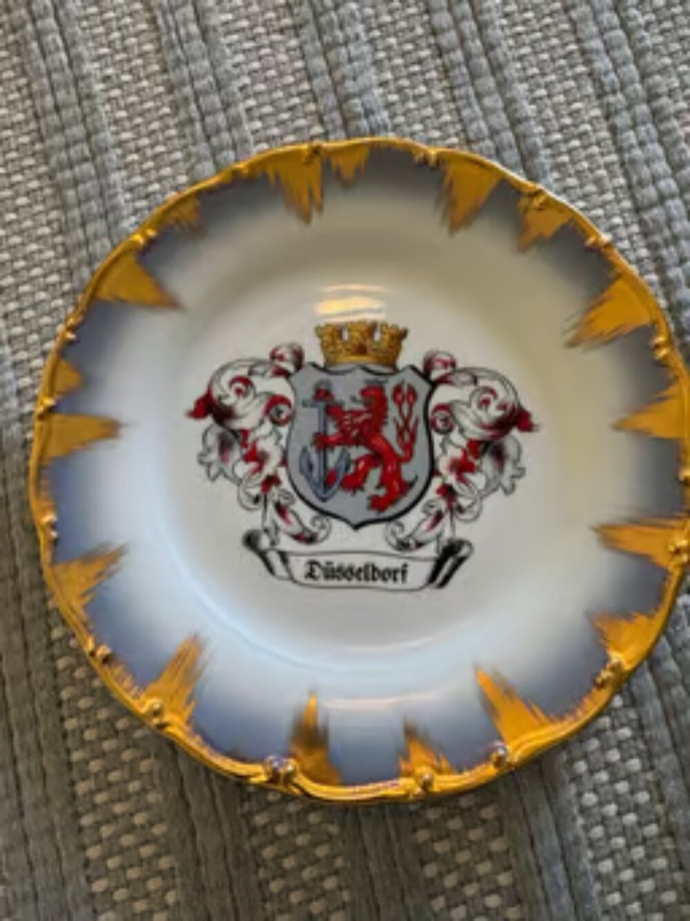 Vintage plate from Dusseldorf Germany